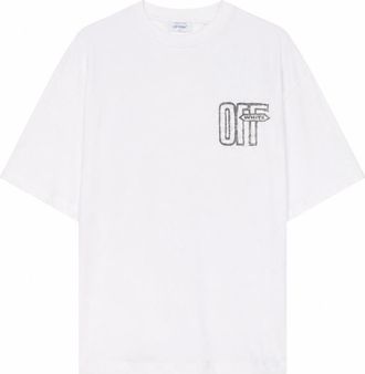 Off-white White Relaxed Logo T-Shirt