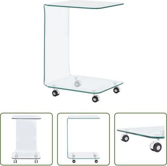 vidaXL vidaXL Tavolino da soggiorno - Tavolino da Salotto 45x40x63 cm in Vetro Temperato