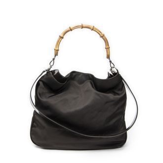 Gucci Large Bamboo Hobo schoudertas