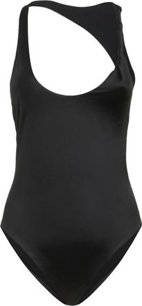 Versace Asymmetrisch badpak uit &eacute;&eacute;n stuk - Dames - Badpakken - Zwart - S - Badmode