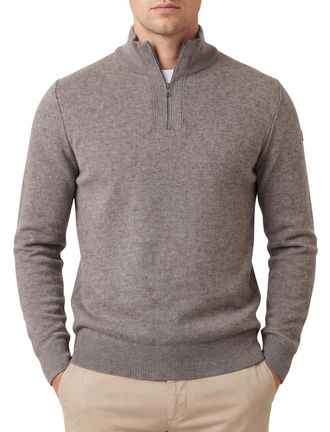State of Art half zip trui beige gem&ecirc;leerd