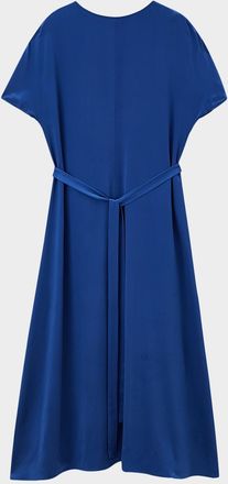 Joseph Split-Sleeve Silk Maxi Dress