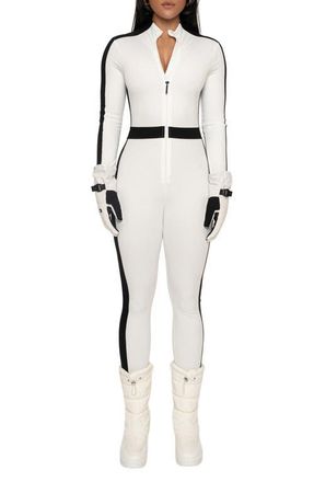 JLUXLABEL Off Limits Long Sleeve Jumpsuit in Ivory at Nordstrom, Size X-Small