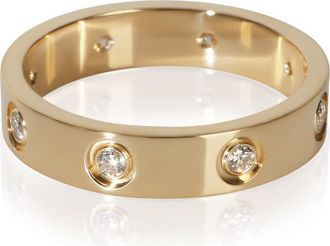 Cartier Pre-Owned Cartier Yellow Gold Diamond Small Model Love Ring