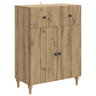 vidaXL Aparador Roble Artisan 66 X 34,5 X 90 Cm Madera De Ingenier&iacute;a Vidaxl