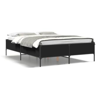 Berkfield Home Bed Frame without Mattress Black 140x190 cm