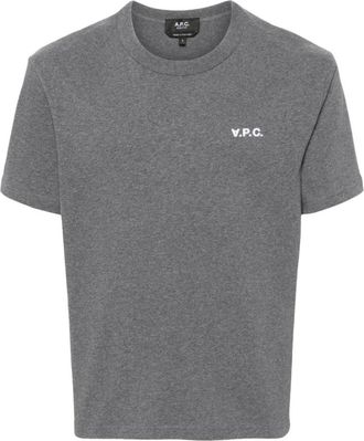 A.P.C. A.p.c., Heren, Tops, Grijs, Maat: XS Katoen