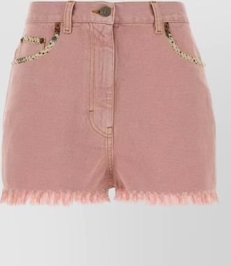 Valentino Garavani denim short shorts