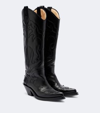 Gabriela Hearst Botas cowboy Capitana de piel