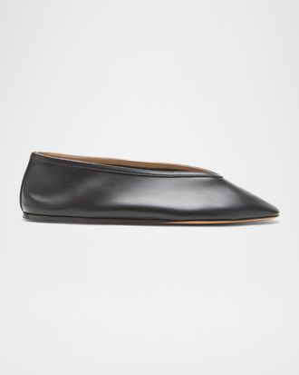 Le Monde Beryl Luna Calfskin Ballerina Flats