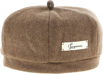Jacquemus JA344506BM Virgin Wool Beret - Brown