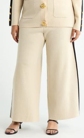 By Design Side Stripe Pull-On Pants in Cream Puff at Nordstrom Rack, Size 1X