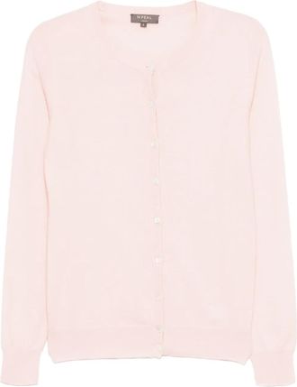 N.Peal Olivia cardigan - women - Organic Cashmere - L - Pink