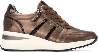 Xti Womens 144407 Round Toe Sneakers In Bronze