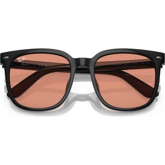 Ray-Ban 57mm Square Sunglasses in Orange at Nordstrom