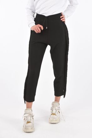 Philipp Plein COUTURE Pantaloni gogger REVENGE con frange e borchie Philipp Plein