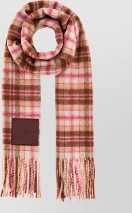 Chlo&eacute; embroidered cashmere scarf