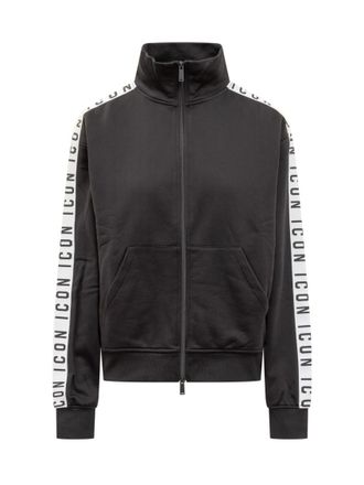 Dsquared2 Black Logo Turtle Neck Sweatshirt