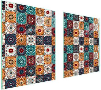 OEM Placa Protectora De Vidrio Para Estufa 85x52 Mosaico