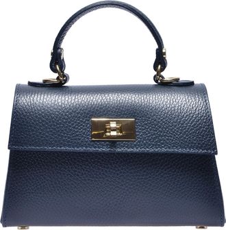 Isabella Rhea Blauw Rundleer Tas