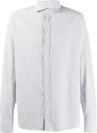 Hackett Overhemden, Heren, Veelkleurig, M, Gestreept Multicolor Shirt
