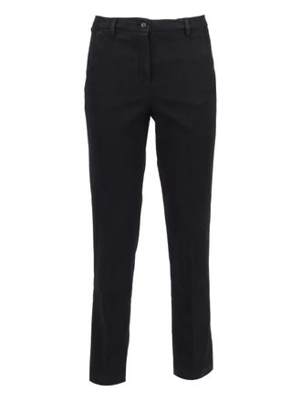 BRIGLIA 1949 buttoned trousers - women - Fabric - 44 - Black