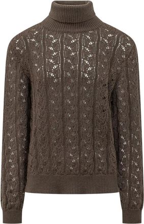 Amaranto Dolcevita Roll-neck Sweater - Heren - Coltruien - Bruin - M - Truien & Vesten