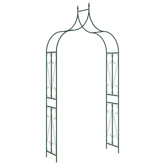 vidaXL Vidaxl - Arco De Jard&iacute;n Hierro Verde Oscuro 120x38x258 Cm
