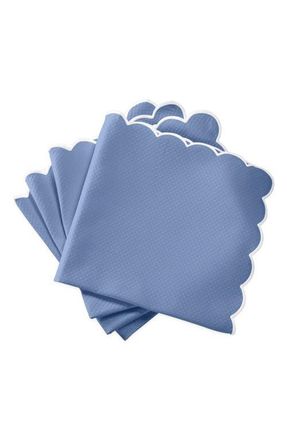 Matouk Savannah Gardens Set of 4 Napkins in Azure at Nordstrom