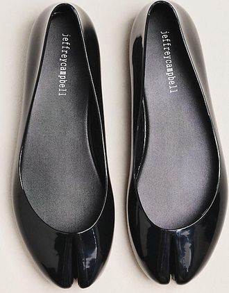 Jeffrey Campbell Fixed Split-Toe Jelly Ballet Flats