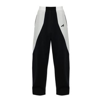 Balenciaga Wide-Leg Track Pants - Heren - Broeken - Zwart - Maat: L Wol