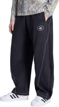 adidas Shoemaker Graphic Fleece Pants in Utility Black at Nordstrom, Size Xx-Large