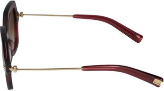 Yohji Yamamoto Unisex Slook018 Sunglasses Burgundy Acetato