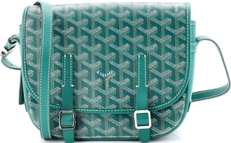 Goyard Belvedere Messenger Bag Coated Canvas with Leather PM