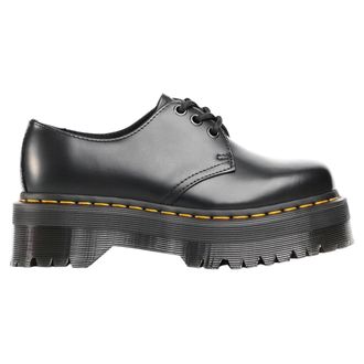 Dr. Martens 1461 Quad Polished Smooth leather Unisex Lace Up Shoes - Black - Size:UK 6.5
