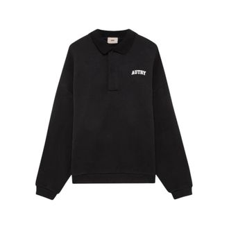 Autry College Polo Sweatshirt - Dames - Sweatshirts - Zwart - S - Katoen - Hoodies & sweatvesten