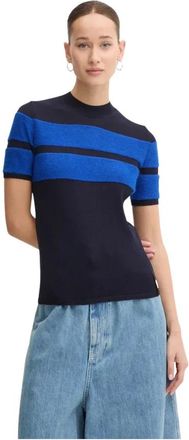 Sunnei Round-neck Truien - Dames - Ronde hals truien - Blauw - M - Truien & Vesten