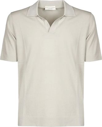 FILIPPO DE LAURENTIIS cotton polo shirt - men - Cotton - 46 - Grey