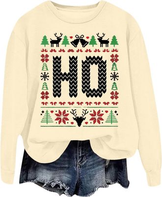 Generic Hoodies Jumpers for Women UK Where My Ho at Ugly Sweatshirt, Ugly Christmas Sweater, Funny Christmas Holiday Sweatshirt, Christmas Shirt