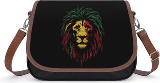 Generic Rastafari Rasta Lion Fashion Womens Crossbody Bags Novelty Handbag Shoulder Bag Purse