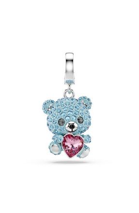 Swarovski Idyllia Crystal Teddy Bear Charm in Blue at Nordstrom