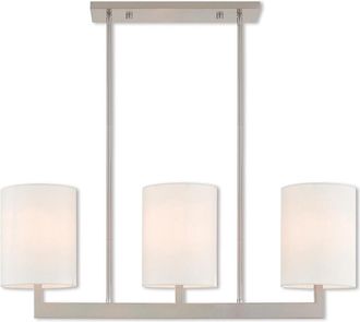 Livex Lighting Livex Hayworth 3 Light Bn Linear Chandelier