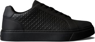 Calvin Klein Men Classic Cupsole Laceup AOP YM0YM01431 Low Top, Black (Triple Black), 6.5