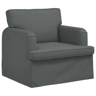 vidaXL Sof&aacute; Gris Oscuro 84 X 80 X 85 Cm Tela Vidaxl