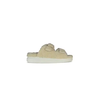 Alexander McQueen Schoenen, Heren, Beige, 41 EU, Leer, Shearling Lined Slides