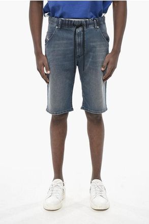 Diesel Denim Shorts KROOLEY-NE With Elastic Waist size 36