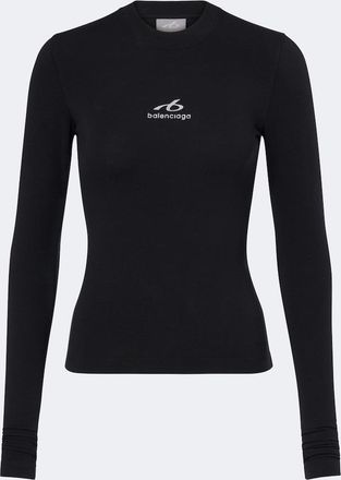 Balenciaga Logo cotton-blend jersey T-shirt