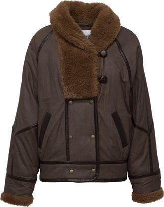 Isabel Marant Olinka Double-Breasted Coated Parka