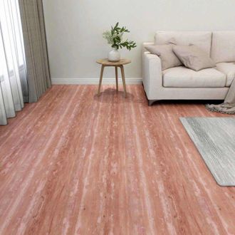 vidaXL vidaXL Tavole di Pavimento 55 pcs Rosso 5,11 m&sup2; PVC
