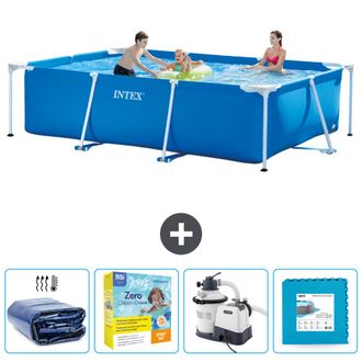 Intex Piscina Con Estructura Rectangular - 300x200x75 Cm - 7-piezas Scb67